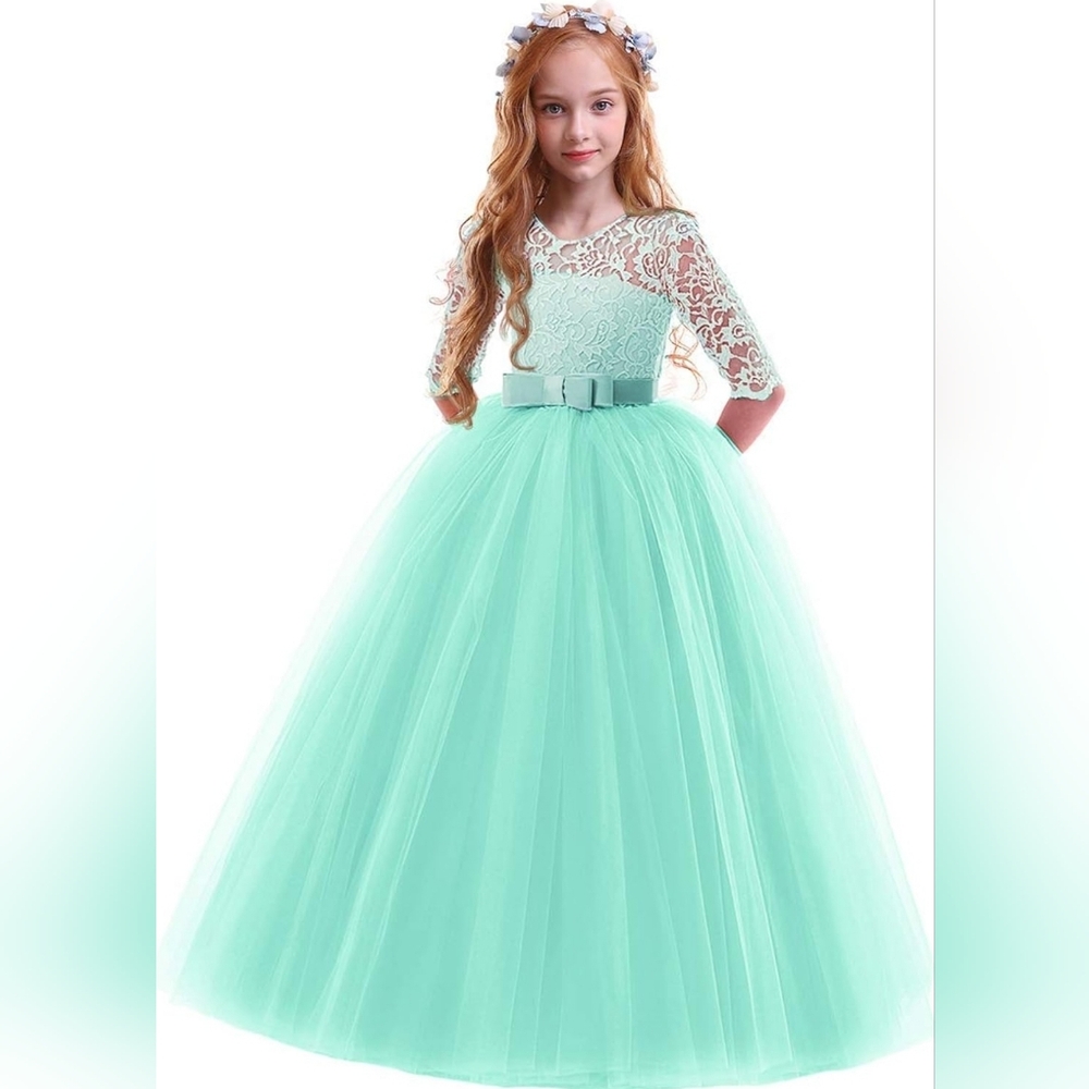 Girls Lace Gown